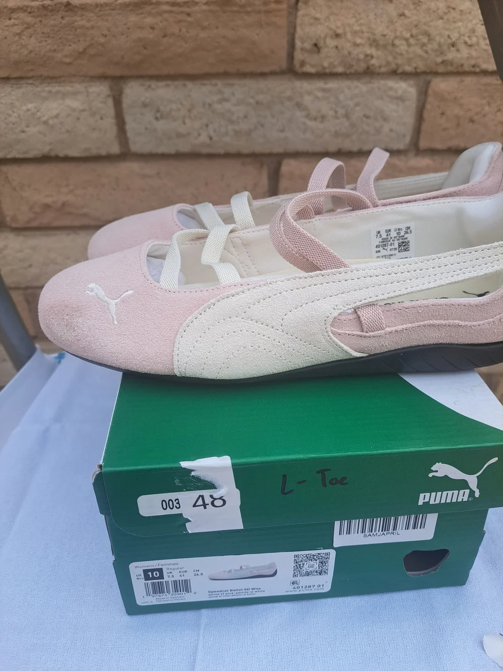 Puma Speedcat SD Womans Pink Mary Jane Ballet Shoes - Picture 4 of 7